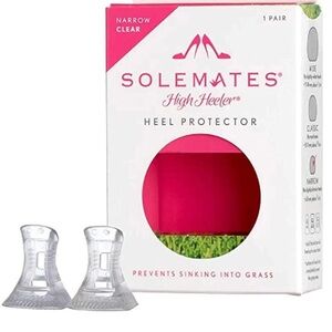 High Heel Protectors by Solemates Clear Narrow Transparent Model NWT